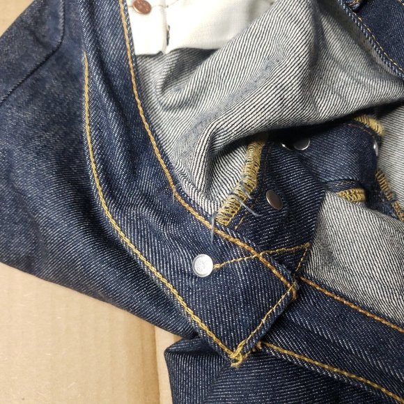Levis Original Fit 501 Button Fly Jeans 44x30 - Picture 4 of 7